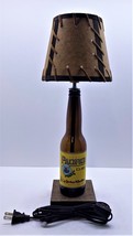 Pacifico Beer Bottle TABLE LAMP Package w/ Candelabra Bulb &amp; Double Laced Shade - £43.92 GBP
