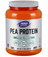 NOW SPORTS PEA PROTEIN POWDER Unflavored 2lbs. BB 07/2023 27 servings Br... - $41.03 CAD