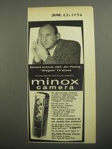 1956 Minox Camera Ad - Edward Colman, ASC., Dir. Photog., Dragnet TV Shows - £14.81 GBP
