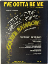 I&#39;ve Gotta Be Me with LAWRENCE &amp; GORME from Golden Rainbow - 1967 Sheet Music - £7.62 GBP