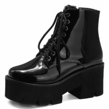 Sexy Platform Ankle Boots for Women Fashion Punk Heels Boots Women Winter Spring - £75.32 GBP