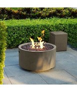 FIRE PIT PROPANE GAS OUTDOOR PATIO BONFIRE STEEL BOWL ROUND LARGE METAL ... - £398.23 GBP