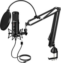 Usb Condenser Microphone, Aokeo 192Khz/24Bit Professional, And Discord. - £40.57 GBP