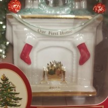 Spode Christmas Tree Collection Our 1st Home Fireplace Christmas Ornament NEW - £11.86 GBP