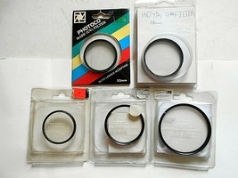 5 -Assorted UV Filters 49mm,52mm.58mm 72mm - $18.80