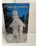 Heritage Mint Holiday Ice Sculptures Chapel in the Snow house Color Chan... - $29.65