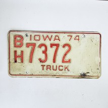 1974 United States Iowa Base Truck License Plate BH 7372 - £14.79 GBP