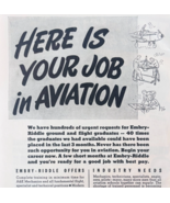 1948 Embry Riddle Aviation School Advertisement Flying Training Vintage ... - $35.02 CAD