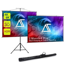 2 In 1 110 Inch Portable Projector Screen With Stand And Carry Bag 4:3 1... - £117.19 GBP