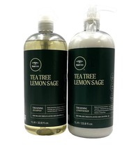 Paul Mitchell Tea Tree Lemon Sage Thickening Shampoo &amp; Conditioner 33.8 ... - $86.35