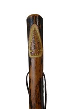 Walking Stick with Arrowhead Carving on Hardwood Staff, Chiefs Staff - £61.97 GBP