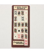 The Gambler&#39;s Dilemma A Royal Flush Card Tile Slide Puzzle VTG 1984 Brai... - £12.06 GBP