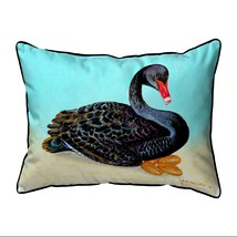 Betsy Drake Black Swan Extra Large Zippered Pillow 20x24 - £48.89 GBP