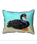 Betsy Drake Black Swan Extra Large Zippered Pillow 20x24 - £48.66 GBP