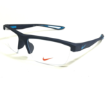 Nike Eyeglasses Frames 7079 403 Matte Navy Blue Obsidian Half Rim Wrap 5... - $158.73