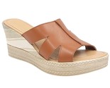 Bella Vita Women Wedge Heel Slide Sandals Rox-Italy Size US 9.5M Whiskey... - $24.75