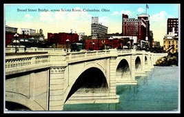 OHIO Postcard - Columbus, Broad Street Bridge, across Scioto River F7 - £2.72 GBP