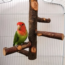 Simple and Stylish Apple Wood Parrot Bird Stand - £15.00 GBP