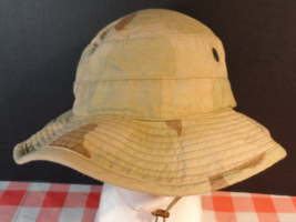 3 Color Military Vented Dcu Desert Camouflage Sun Hat Boonie Wide Brim Size 7 - £20.96 GBP