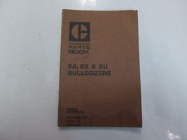 1976 Caterpillar 8A 8S 8U Bulldozer Parte Libro Manuale Macchiato Seriale - $9.08