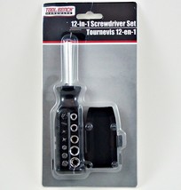 12-IN-1 SCREWDRIVER / NUT DRIVER / ALLEN WRENCH  SET w Bit Storage in Handle - $3.95