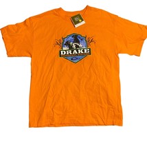 Drake Clothing Company Drake Waterfowl Systems Orange Men&#39;s T-shirt Size XL - £19.32 GBP