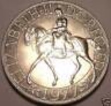 Gem Unc Great Britain 1977 25 Pence~Jubilee Of Reign Commemorative - $9.24