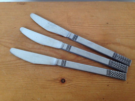 Set of 3 Knives Butter Knife Vtg Mid Century MSI Japan DANIKA Stainless ... - £23.88 GBP