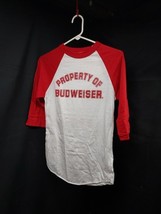 NOS 1970s 80s UNUSED Property Of Budweiser - Baseball Style Sleeves T-SH... - $39.62