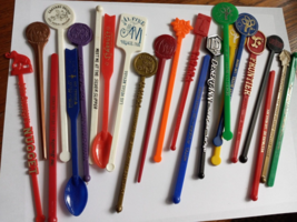 23 Las Vegas Reno Swizzle Sticks Stirrers Stardust Sands Fremont Riviera... - $24.75