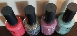 Four (4) Bottles of NYC Long Wearing Brand Nail Enamel 0.45 Oz Nail Poli... - £17.55 GBP