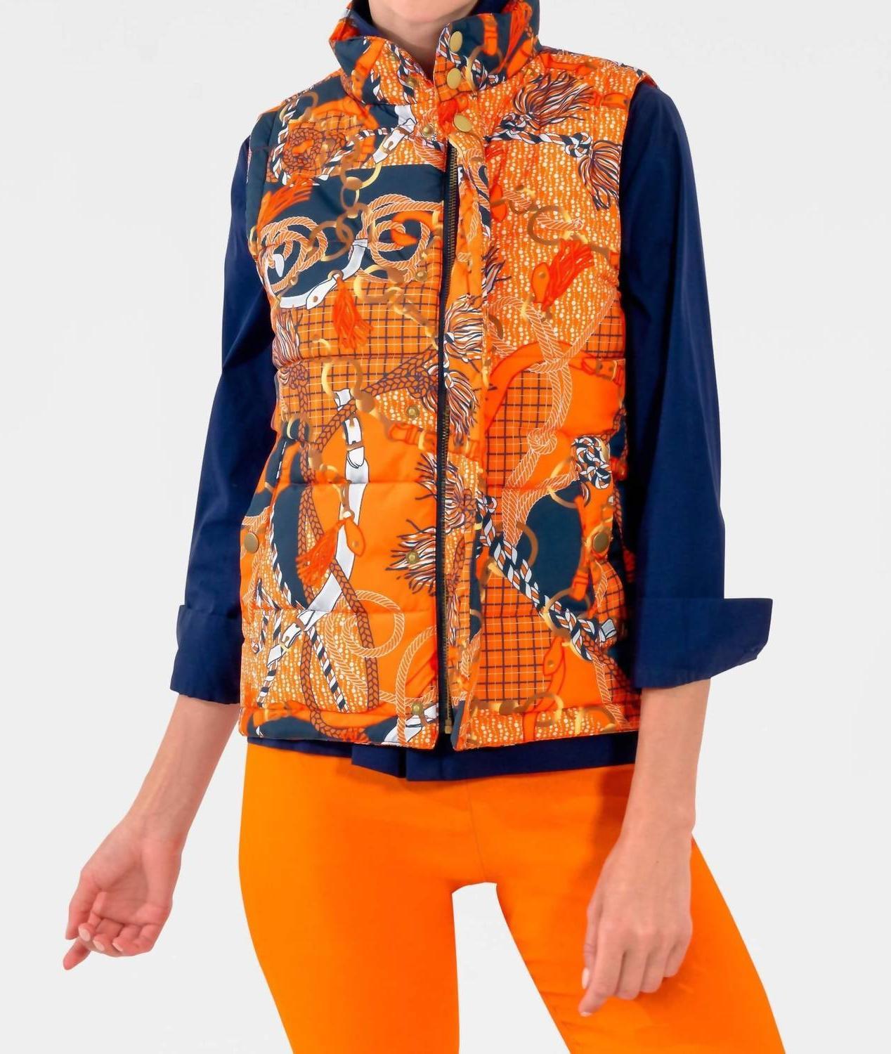 Gretchen Scott Puffer Vest-Ditto Orange - $113.00