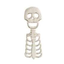 Gallerie Ii 6.8&#39;&#39; Cast Iron Skeleton Bottle Opener Halloween Party Decoration - £7.09 GBP