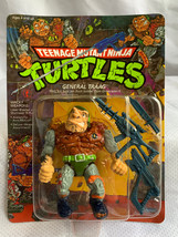 1989 Playmates Toys &quot;GENERAL TRAAG&quot; TMNT Action Figure in Blister Pack U... - £63.26 GBP