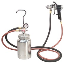 2 Quart Astro Pneumatic Pressure Pot with Auto Paint Spray Gun and Hose 2PG7S - £293.35 GBP