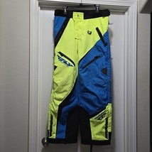 Fly Racing Snowmobile Hydraguard SNX PRO Pants Blue Green Men&#39;s M - $69.25