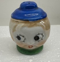 Vintage Noritake Art Deco Big Eyed Flapper Girl Head Single Shaker Japan... - $14.92 CAD