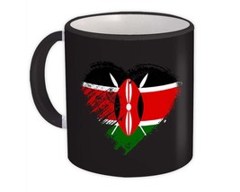 Kenyan Heart : Gift Mug Kenya Country Expat Flag Patriotic Flags National - £12.68 GBP