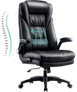 Big and Tall Office Chair 400 lbs High Back Executive Home Desk Chair Fl... - $217.79