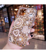 Luxury Phone Case Champagne Rhinestone iPhone 13/14/15 Pro Max Case Gems... - $30.00+