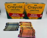 Vintage Crayola Crayons 64 Binney &amp; Smith USA Retired- Indian Red Thistl... - £22.42 GBP