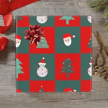 Wrapping Paper Gift Wrap  Plaid Santa  1 - £13.56 GBP