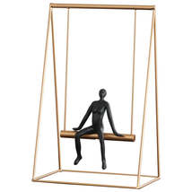 Anyhouz 31cm Swing Furnishing Articles Tabletop Home Decor Modern Art Living Roo - £81.13 GBP