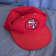 San Francisco 49&#39;ers Football Baseball Hat Fitted Cap 6-7/8 Vtg dq - $14.84