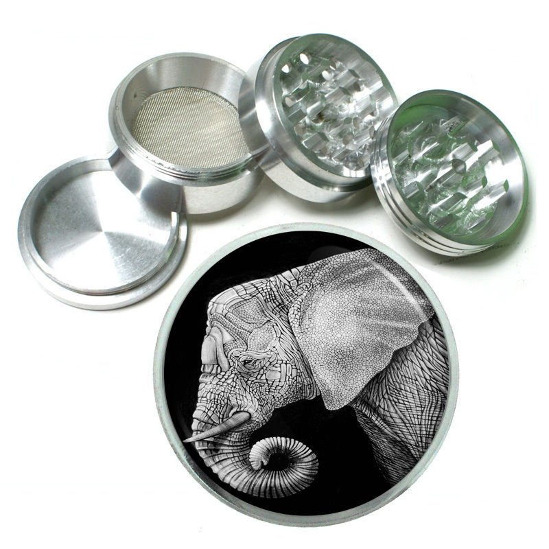 Elephant Art D21 Aluminum Herb Grinder 2.5&quot; 63mm 4 Piece - $16.78