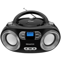 Portable Cd Player Boombox With Fm Radio, Bluetooth, Usb, Aux-In And Headphone J - $84.99