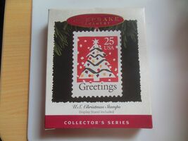HALLMARK Keepsake Ornament U.S. Christmas Stamps  "Greetings" W/Display ... - $44.55