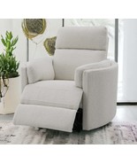 Sagen Beige Boucle Glider Recliner with Swivel - $1,046.28 CAD