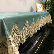 86.6x33.4inch Piano Anti-Dust Cover Dust Lace Fabric Cloth Elegant Piano... - $39.26