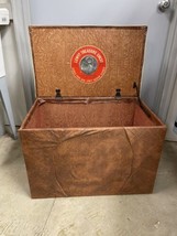 Mid Century Modern hassock storage Treasure chest Lewyt Cedarized 24&quot;x17... - $68.31